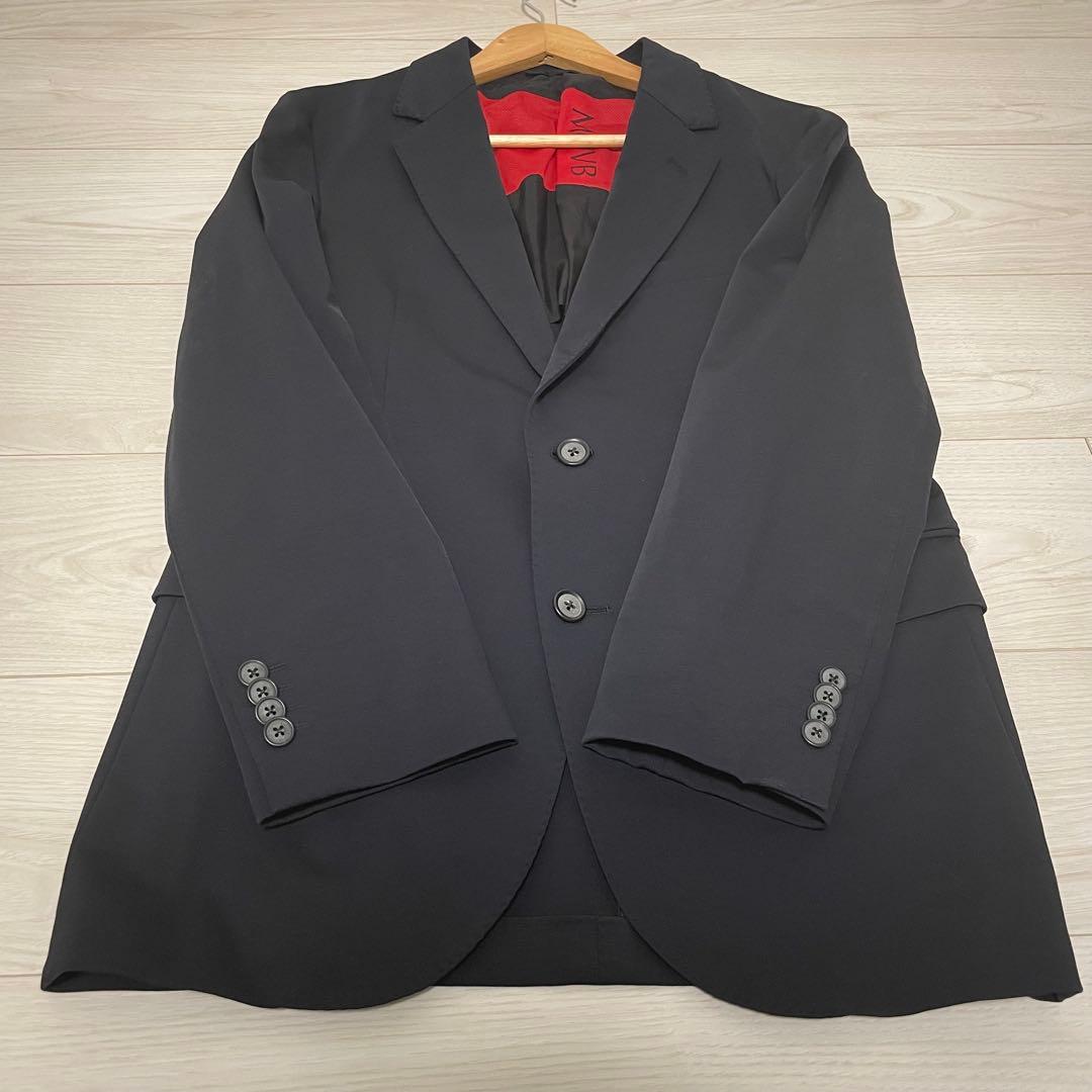 美品✨MOVB モーブ　シングル2Bノッチド・トラベルジャケット コスモネイビー