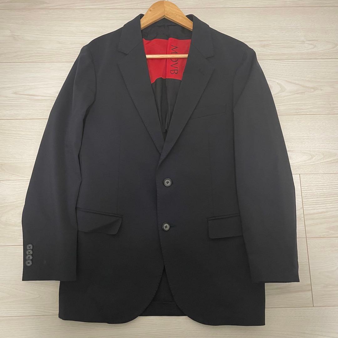美品✨MOVB モーブ　シングル2Bノッチド・トラベルジャケット コスモネイビー