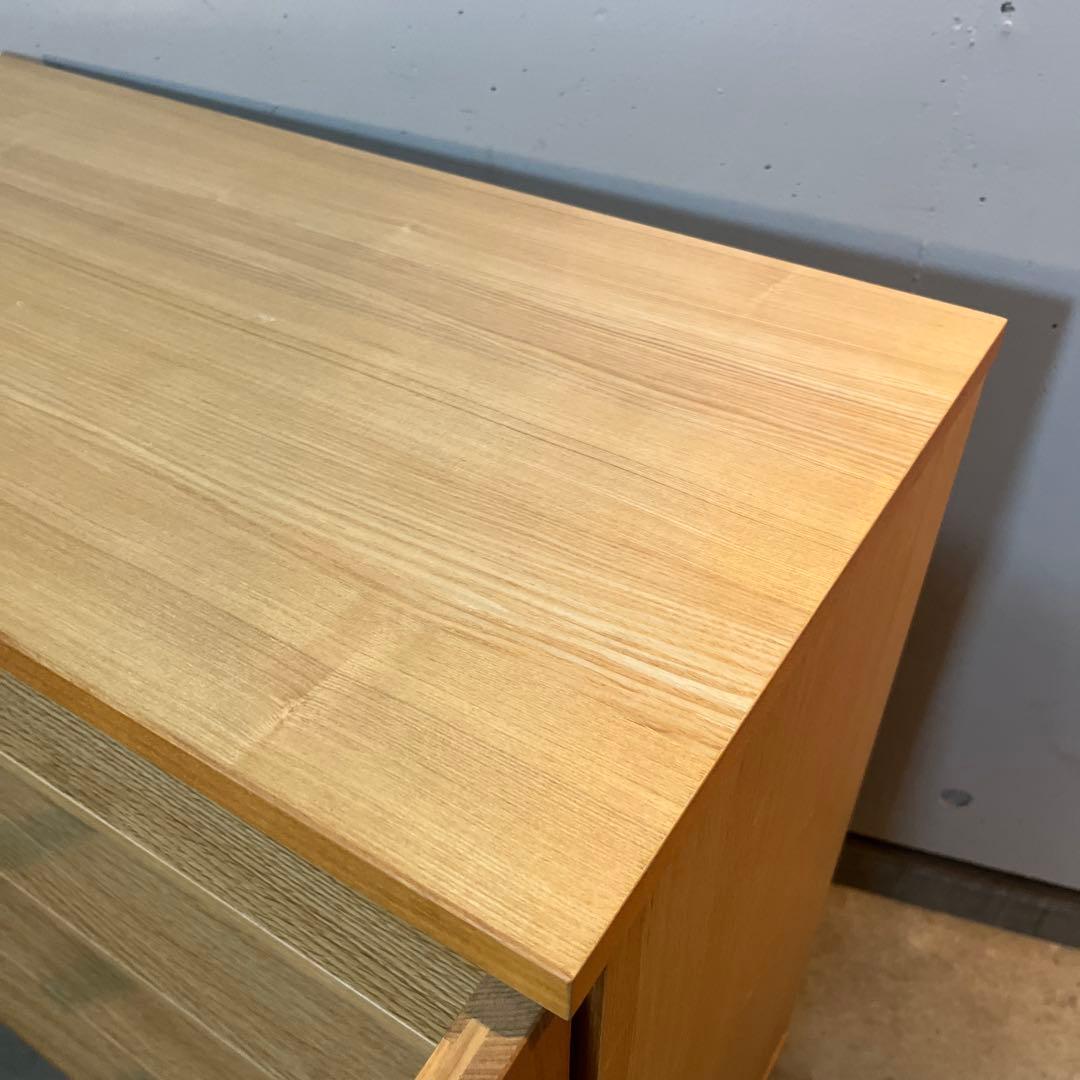 elecca ★無印 オーク材キャビネット・ガラス扉