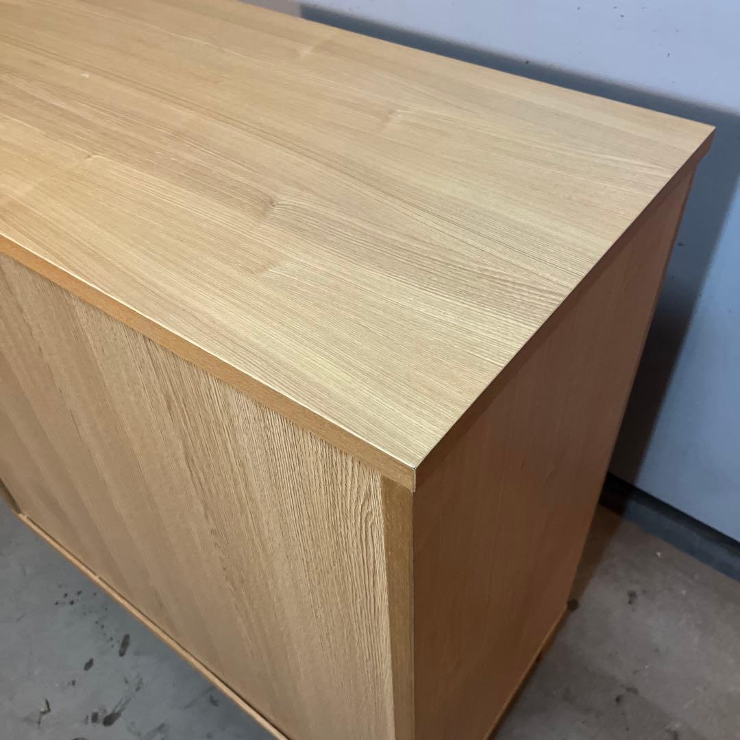 elecca ★無印 オーク材キャビネット・ガラス扉