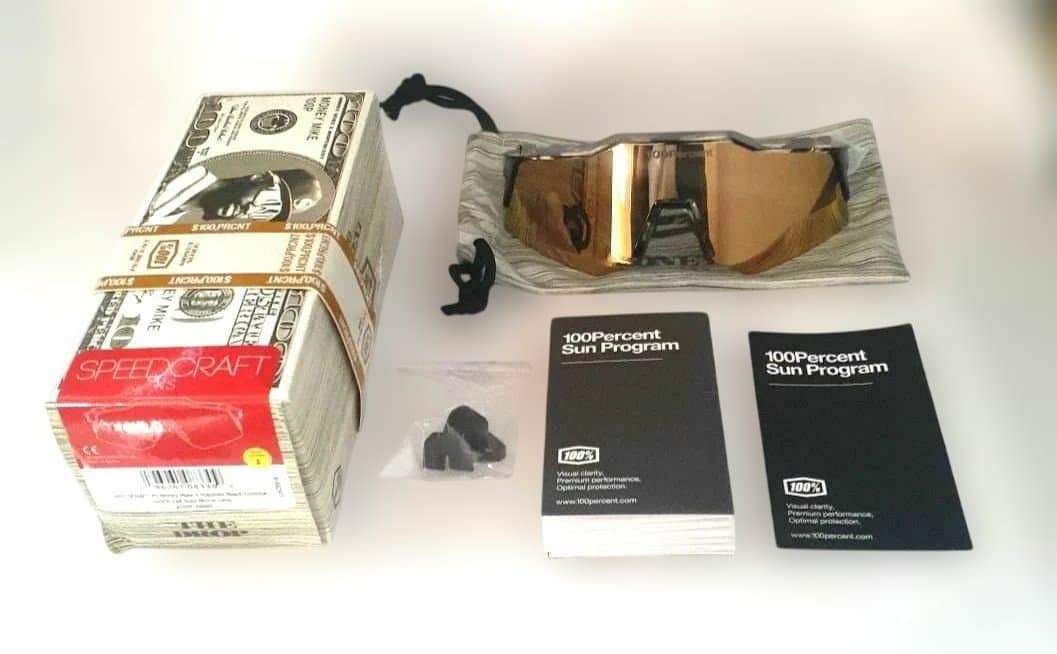 100% SPEEDCRAFT XS ハリス ハードケース、クリアレンズ付属
