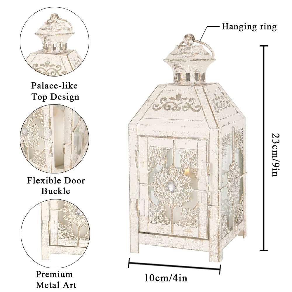 23cm キャンドルホルダー メタル アンティークキャンドルランタン