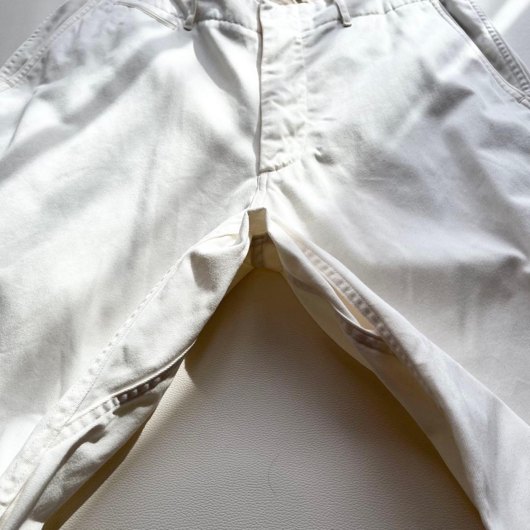 『nanamica』ワイドチノパン／34／ナチュラル／日本製／ジップフライ