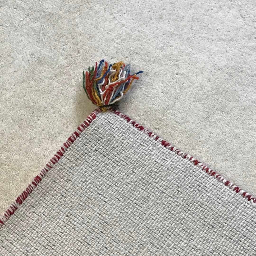 一点限り 201x246cm 3畳 ギャッベ ギャベ ラグ ラグマット 1wh