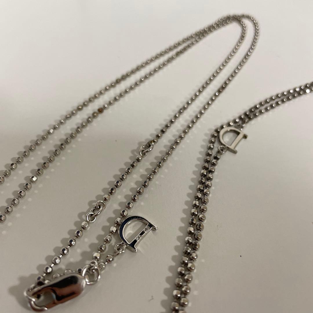 Christian Dior チェーン付き ヘアコーム シルバー 中古