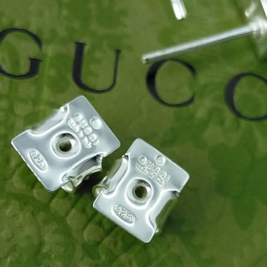 ★SALE★【GUCCI】オールドグッチ　ブロック　ピアス　1547