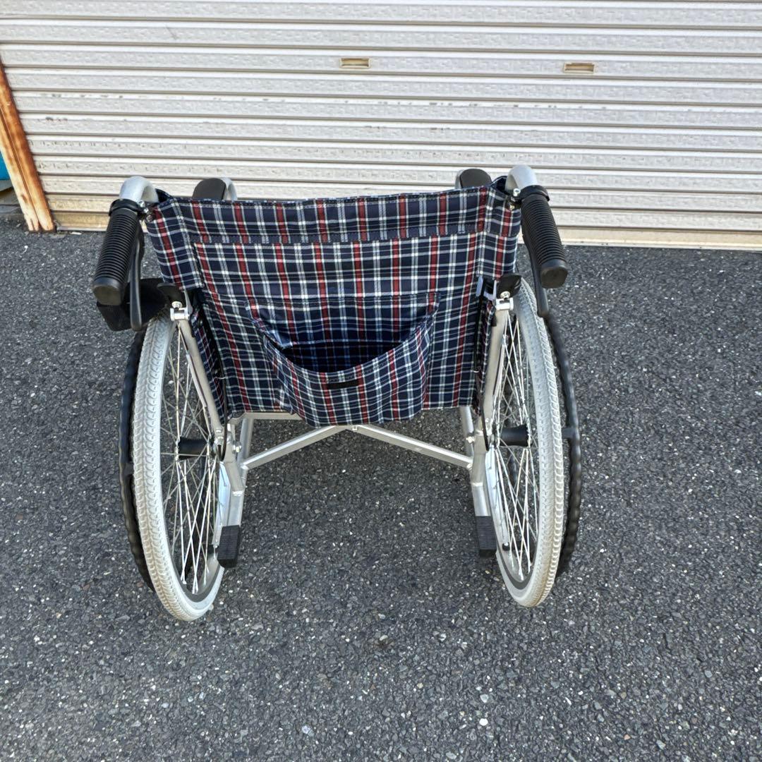 車椅子 自走式 背折れ コーナン KYR19-4058 アルミ製【A-213】