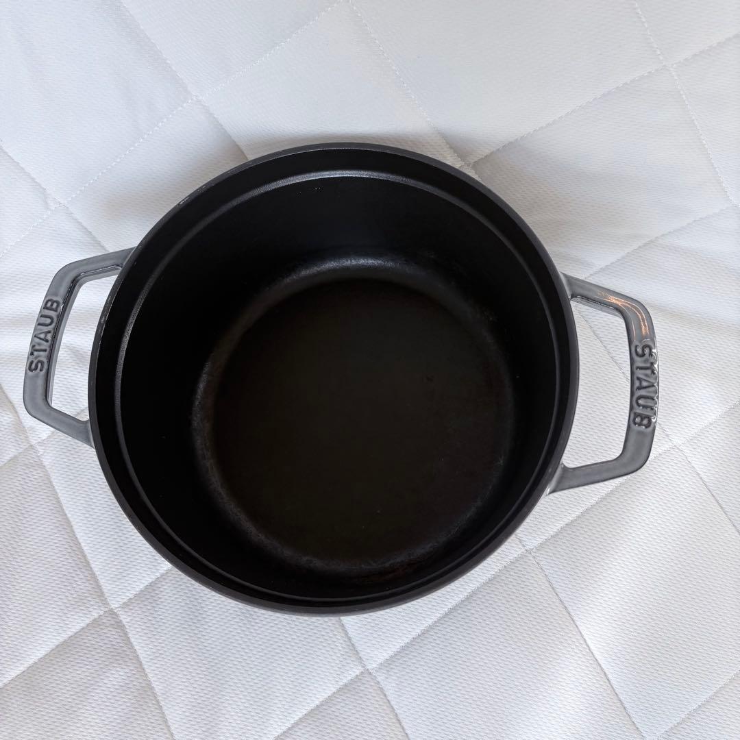 STAUB ストウブ ピコココット 22cm グレー 両手鍋 IH対応 無水調理