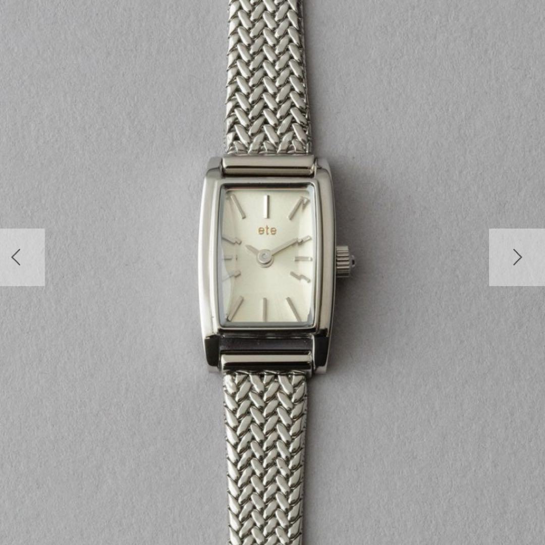 ete レクタングルフェイス メッシュベルト ウォッチ