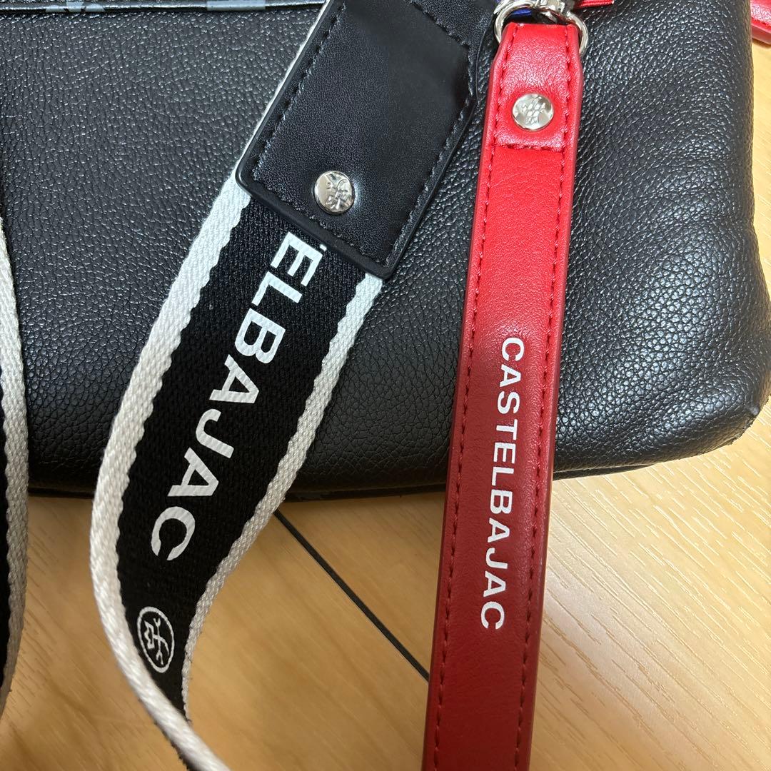 CASTELBAJAC ショルダーバッグ 黒/赤