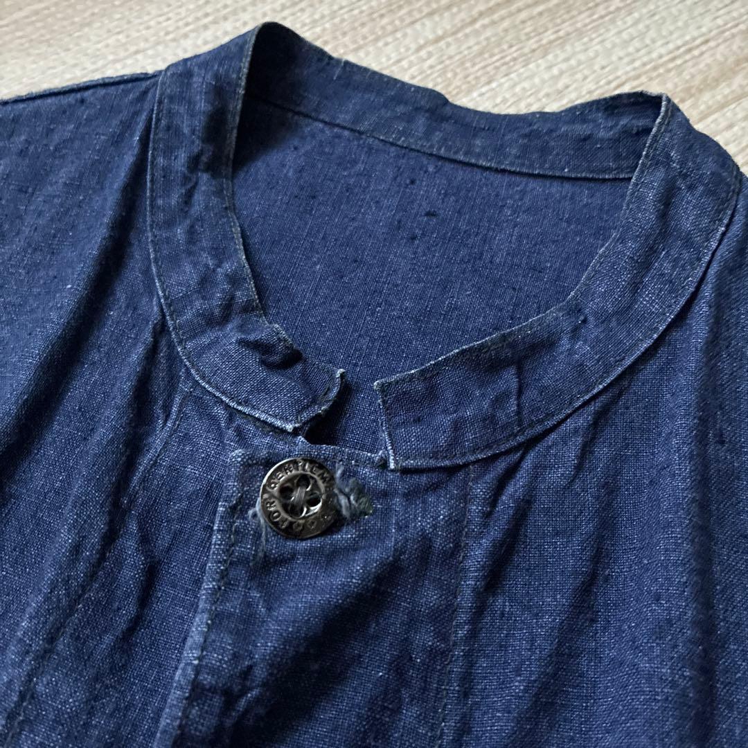 k*m様 30s-40s インディゴリネンジャケット　炭鉱夫　フレンチ