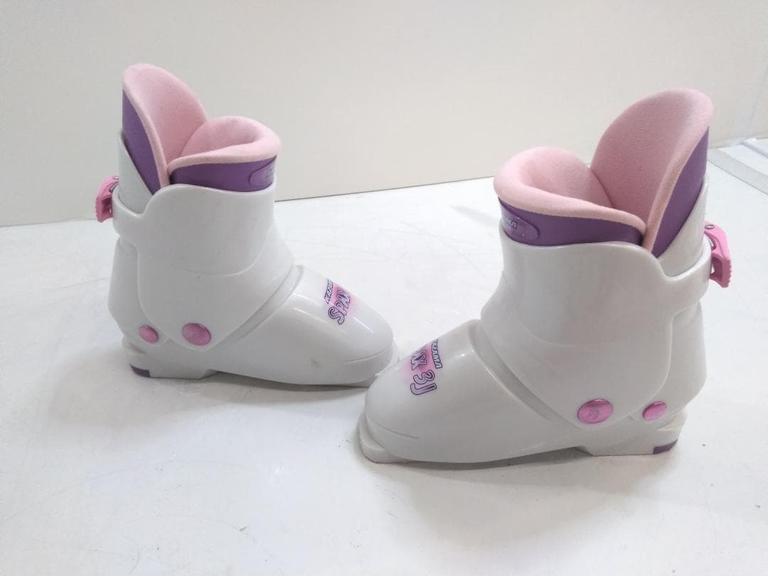 女の子 ジュニアスキー4点セット スワロー 120cm ブーツ 22cm ◇