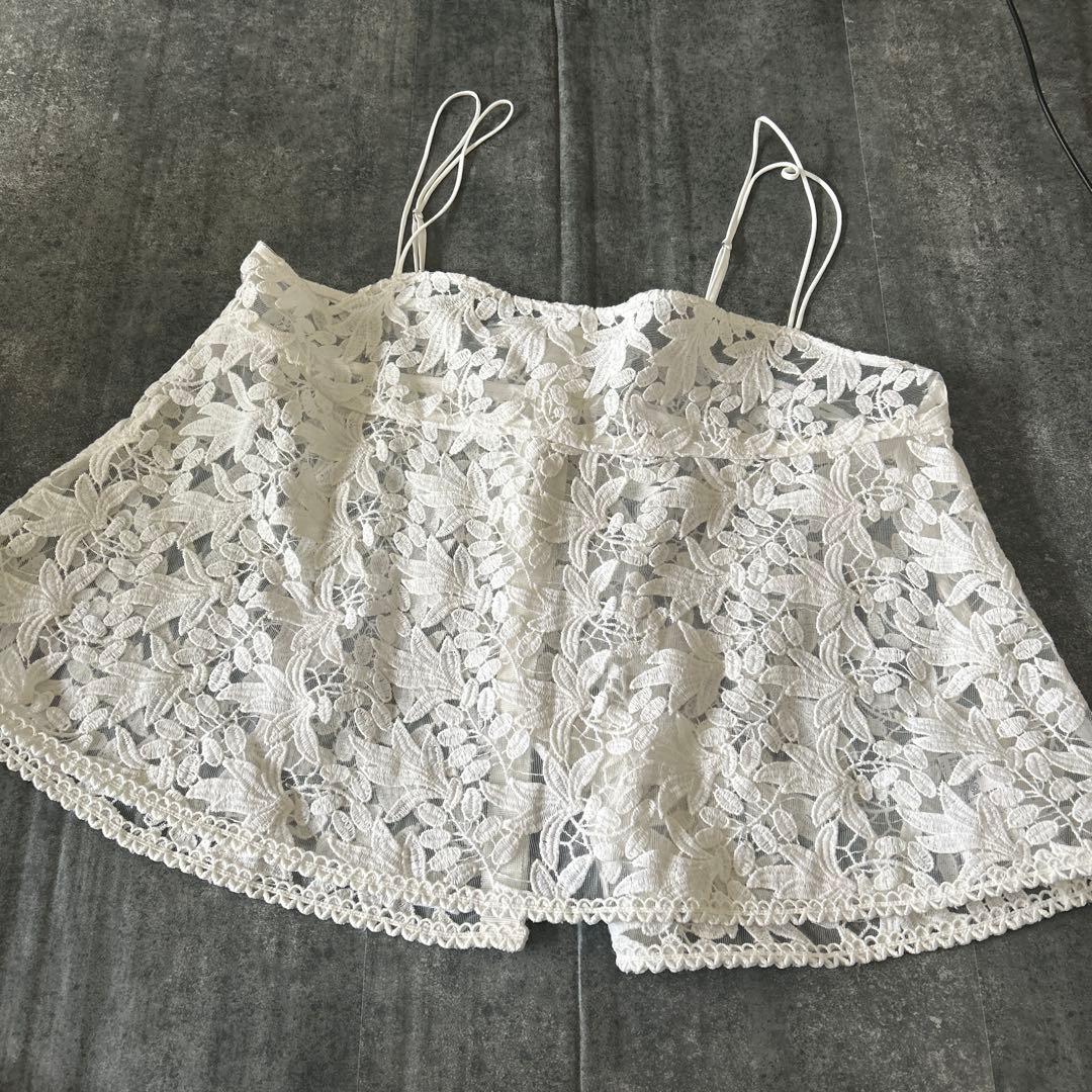 美品　IENA イエナ　レースショートキャミソール　24ss