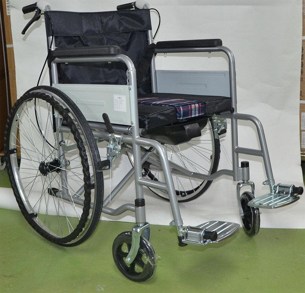 軽量 コンパクト 自走介助 車いす 折りたたみ 介助式車椅子 簡易トイレ夜間頻尿