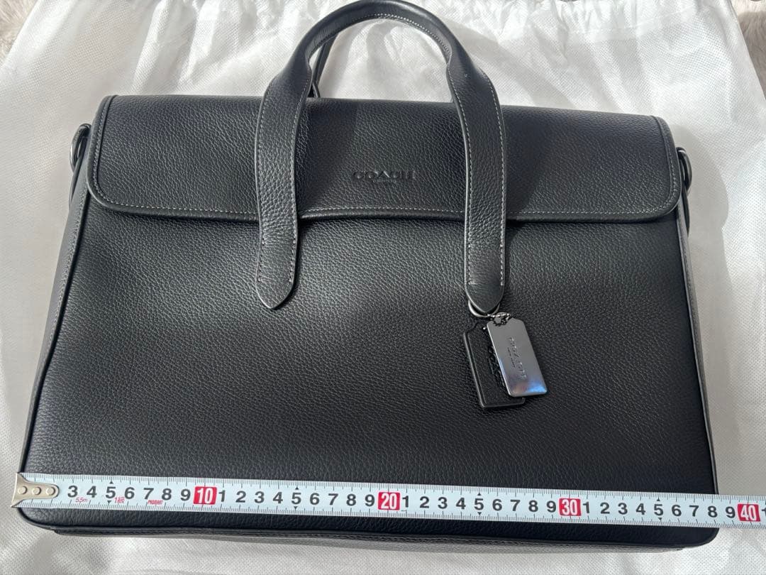 COACH ビジネスバッグ 革バッグ　ブラック