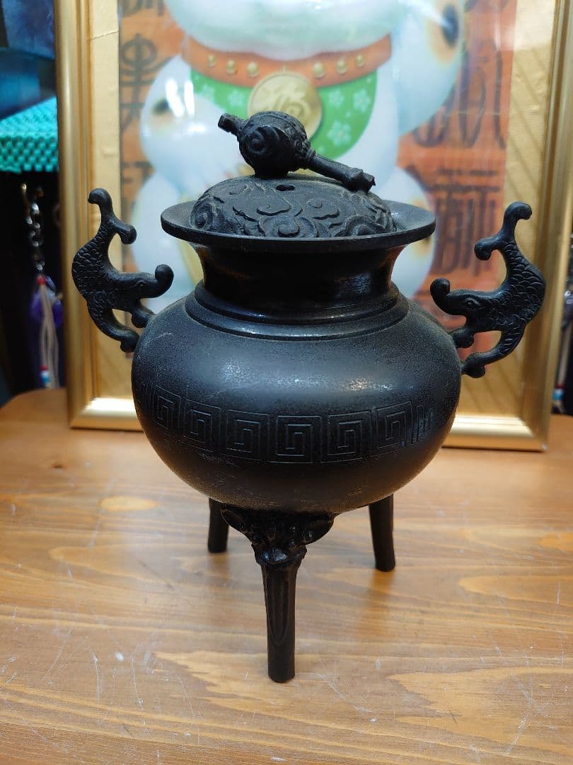 開運 打出の小槌  三足香炉