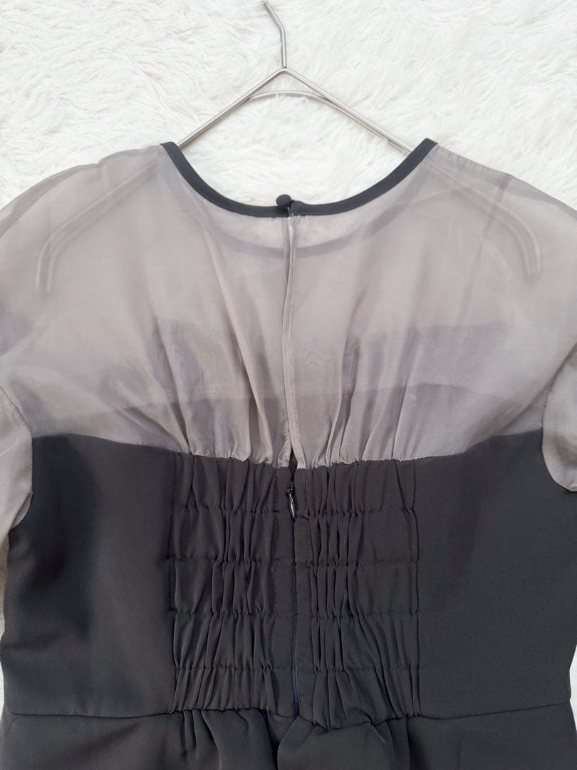 タグ付✨ ANDRESD キャンディスリーブ ビスチェ ワンピース オーガンジー