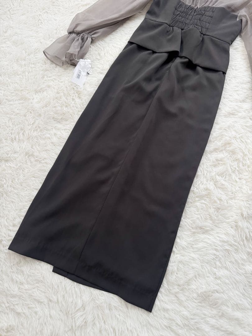 タグ付✨ ANDRESD キャンディスリーブ ビスチェ ワンピース オーガンジー