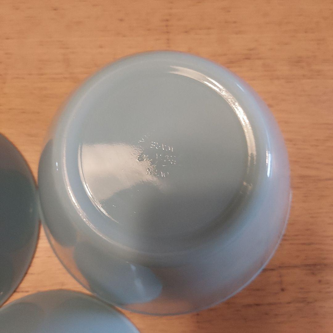 ファイヤーキングターコイズブルーミキシングボウル三点セット