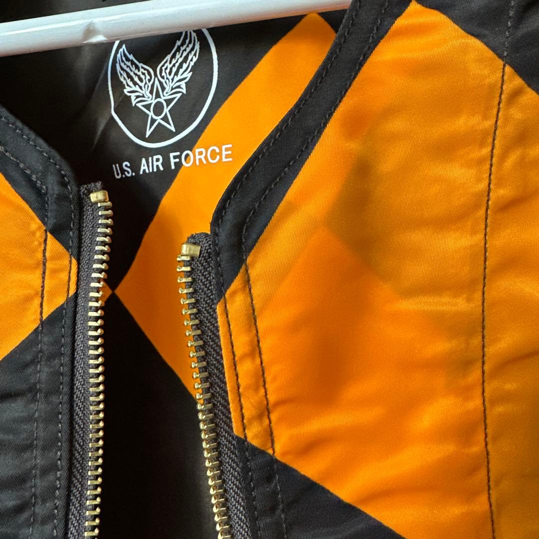 MサイズUSAF G-1LineCrewmanJacketCustomPatch