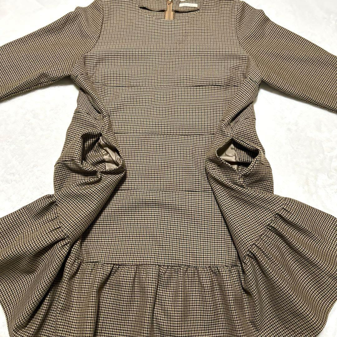 Rose Tiara チェック ティアード チュニック ワンピース 大きいサイズ