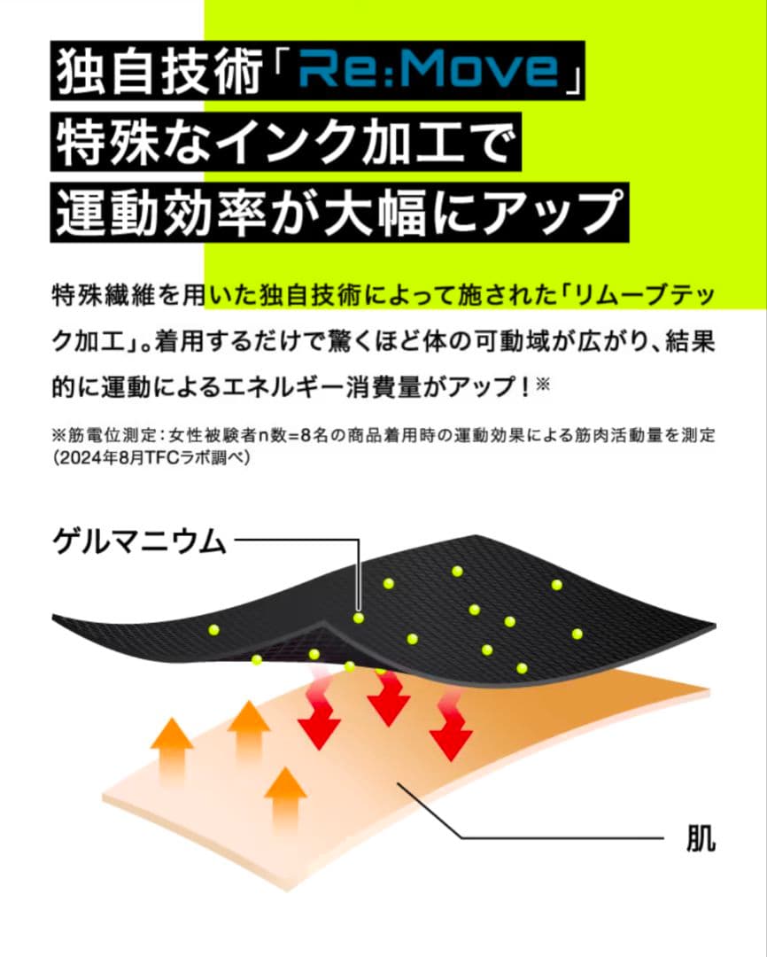 BELMISE Re:Move leggings L-LL ブラック