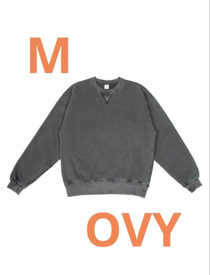 y*p様 OVY Pigment Damage Crew Neck Sweat