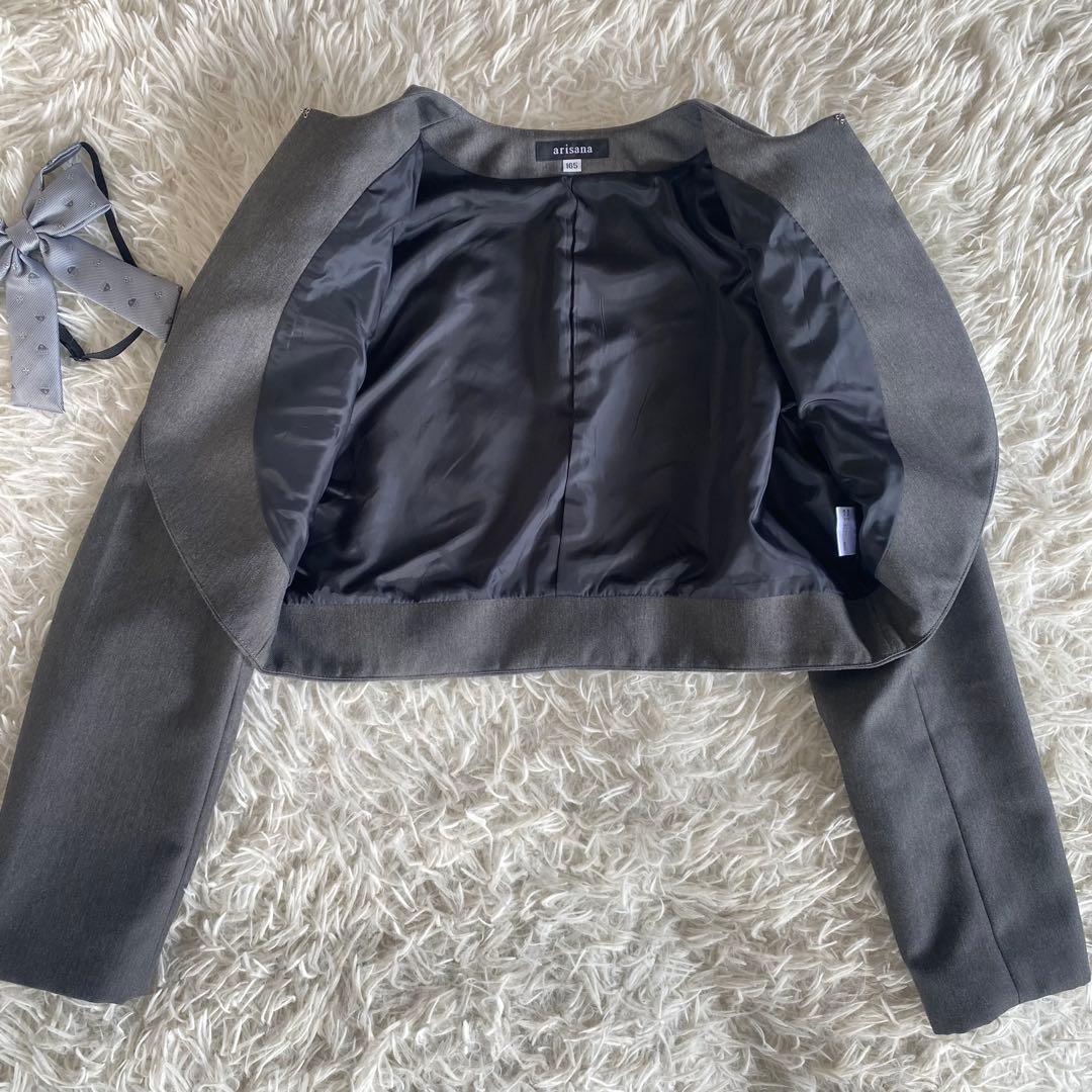 【極美品】アリサナ　165cm フォーマル4点セット　ボレロ　ワンピース　グレー