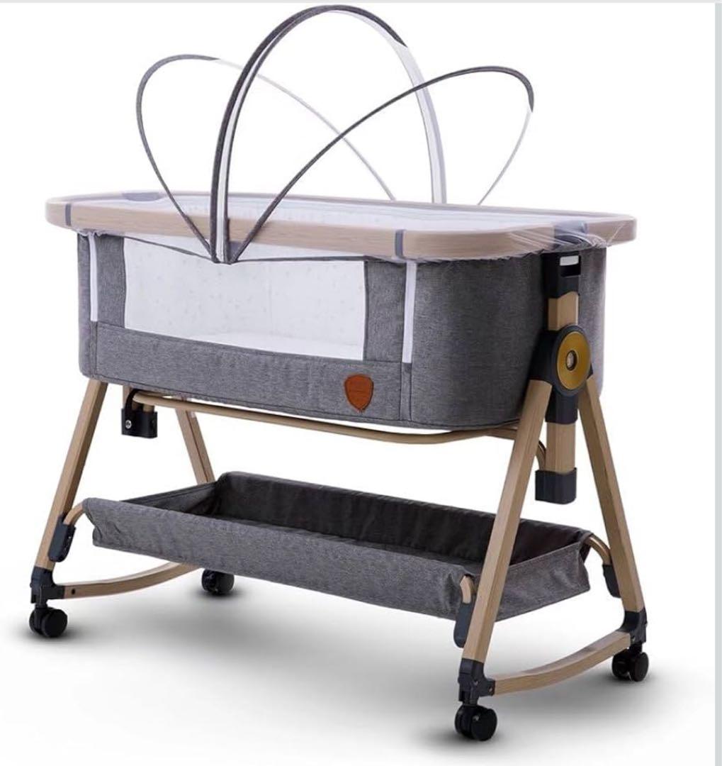 【添い寝に便利】HZDMJ 折りたたみベビーベッド