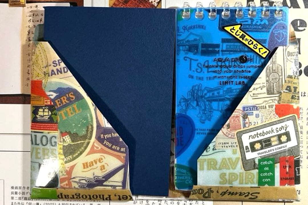 USEDトラベラーズノート パスポートサイズ ブラック財布化仕様にカスタマイズ