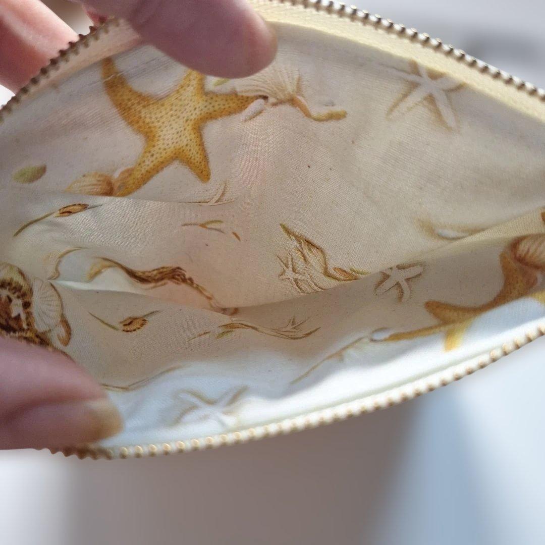 激レア女の子パネル生地　ハンドメイド　両面パネルフラットポーチ