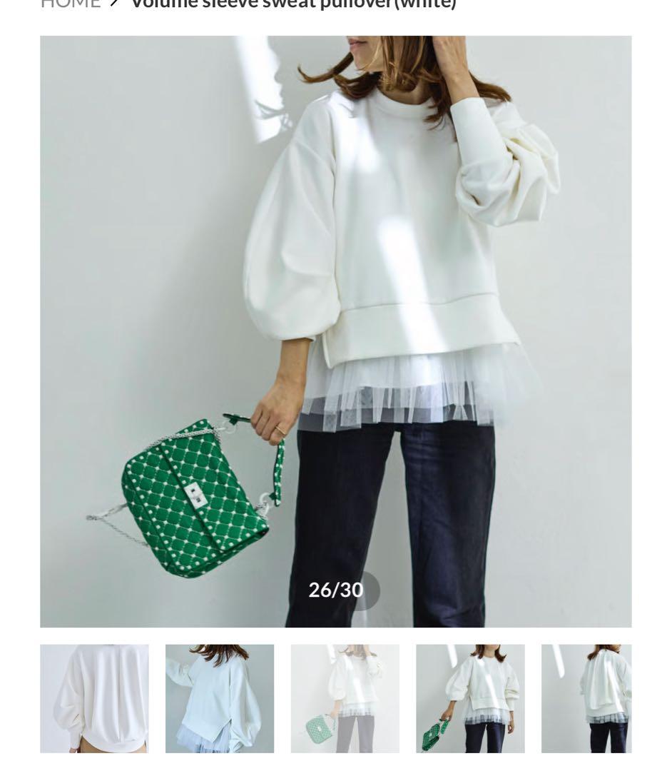 新品　RIKO (リコ)Volume sleeve sweat pullover