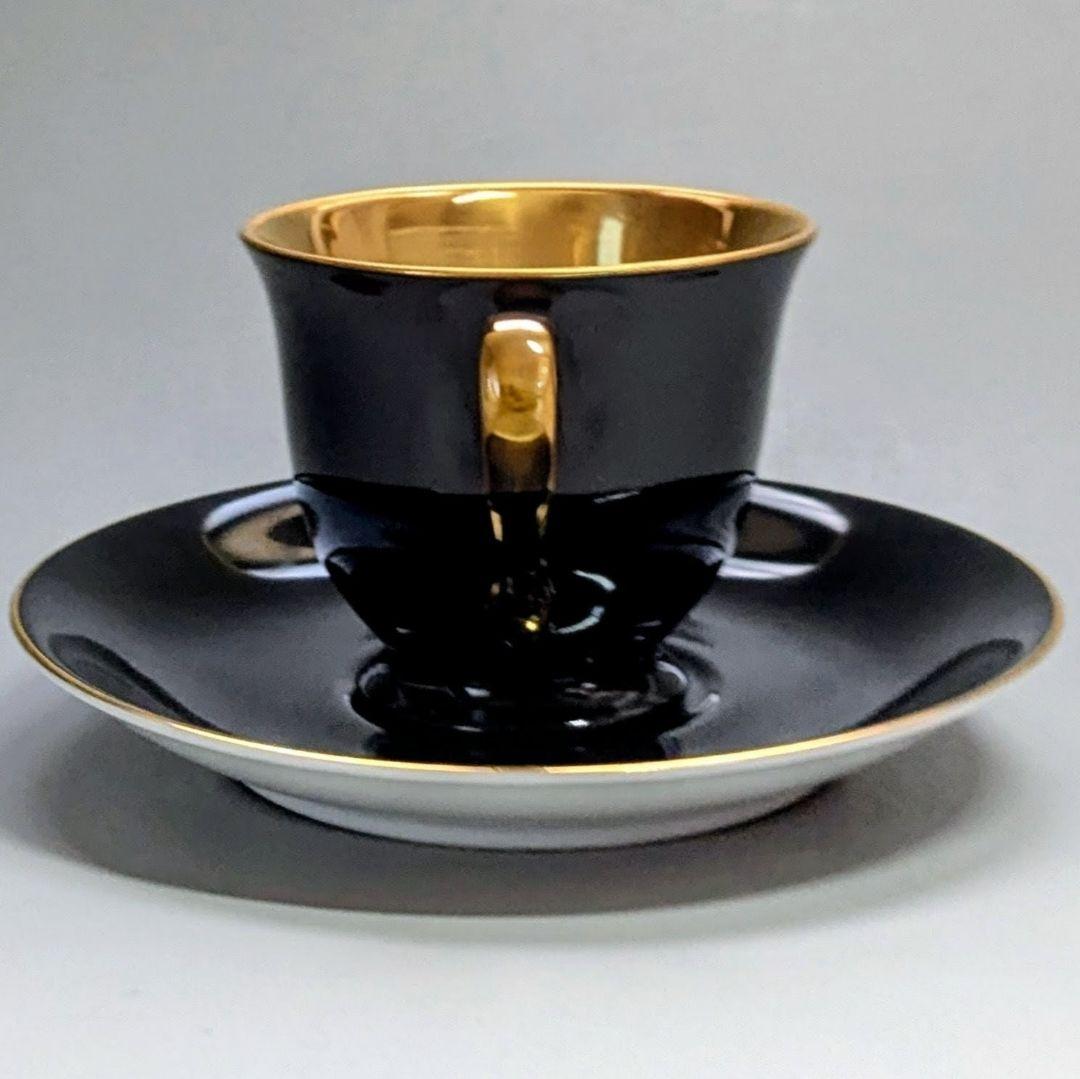 オールドノリタケ ゴールド ハーレクインキャビネットカップ&ソーサー マルキ印