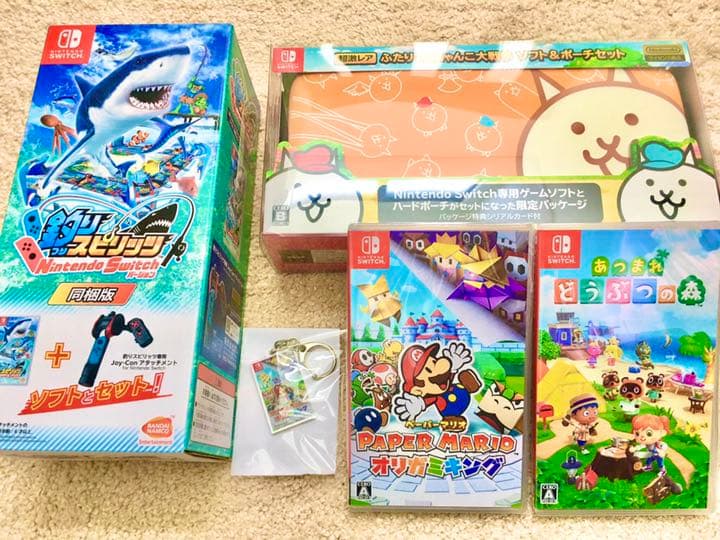 【新品未開封】④ニンテンドースイッチ新型本体Joy-Conネオン+最新人気ソフト