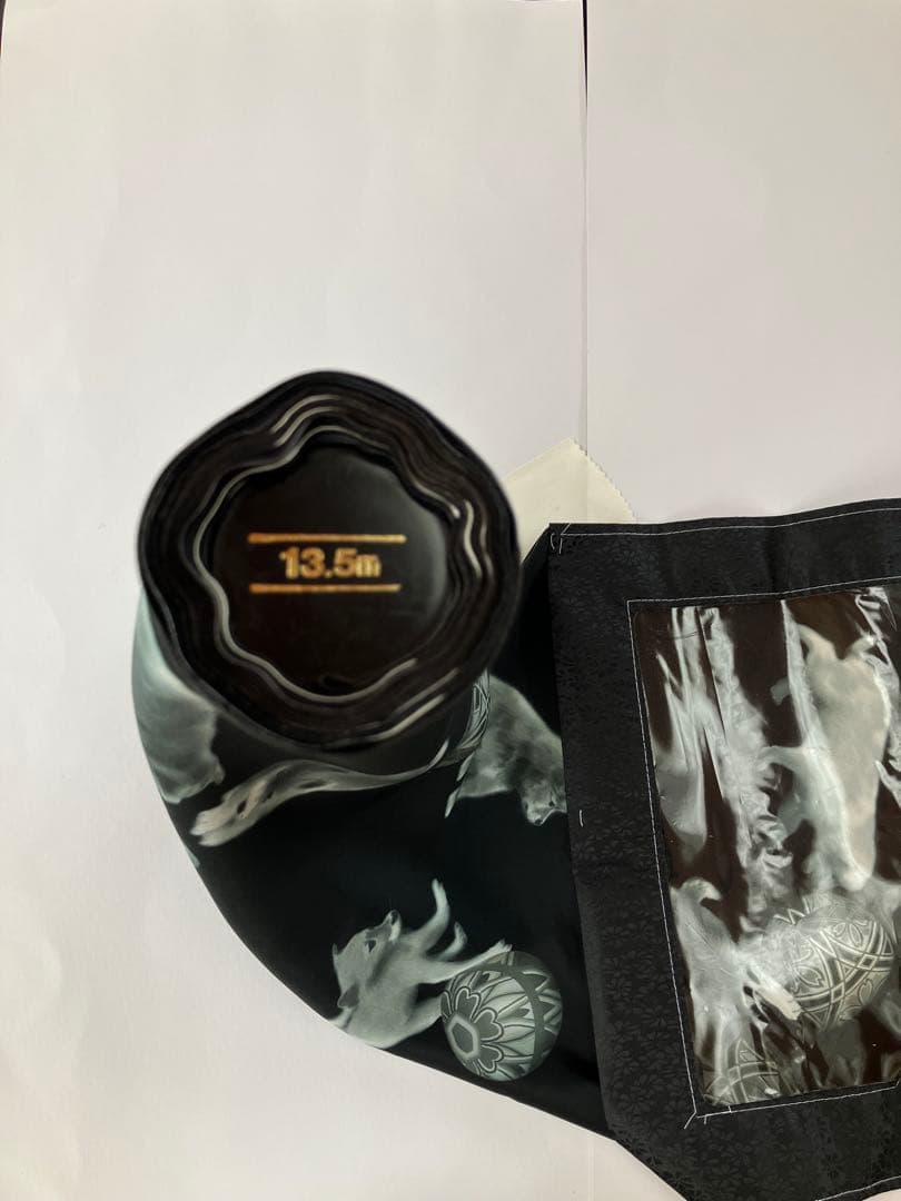 専用です　長襦袢生地　絹100% 子犬柄　13.5メートル