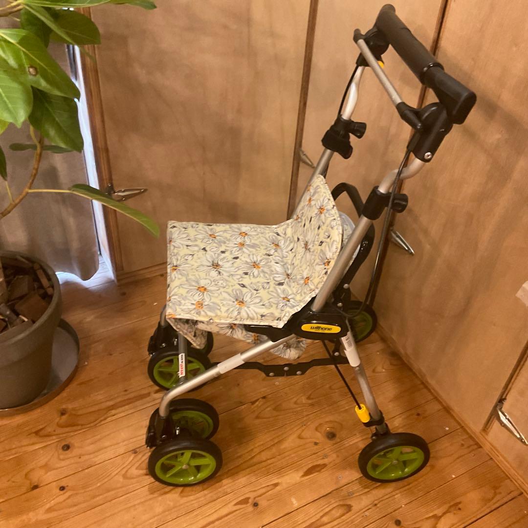 ウィズワン ライトステップ タイニーW ヌーボー シルバーカー 押し車 イス付