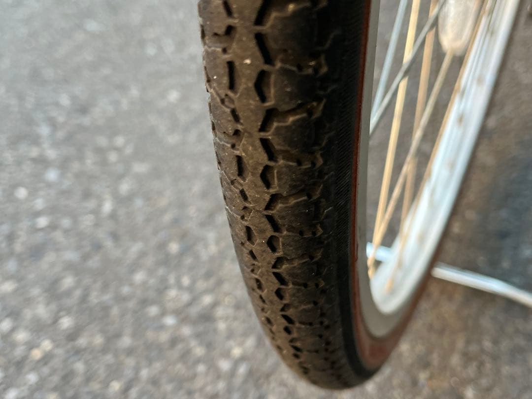 T*a様 中古LEDオートライト6段変速自転車★27インチ★大型カゴ★ミント※配