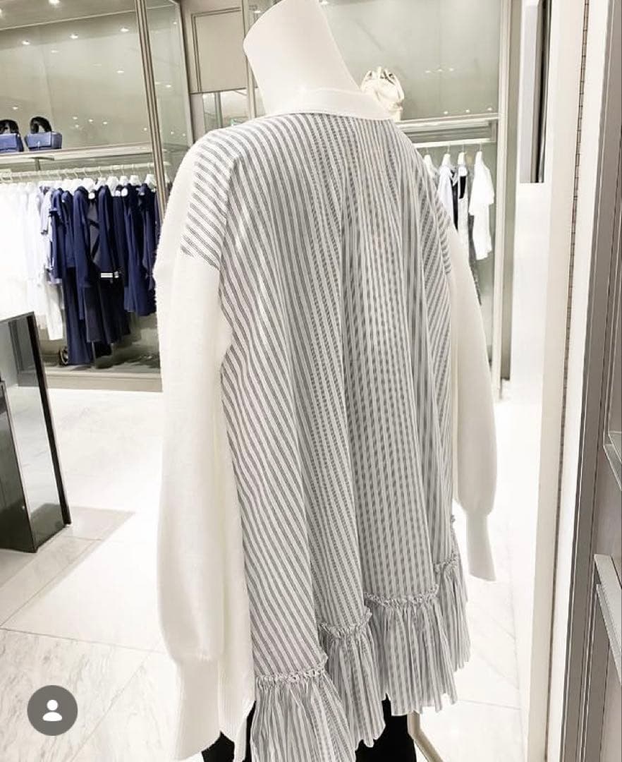 ADEAM アディアム フォクシー Ruffle Back Cardigan