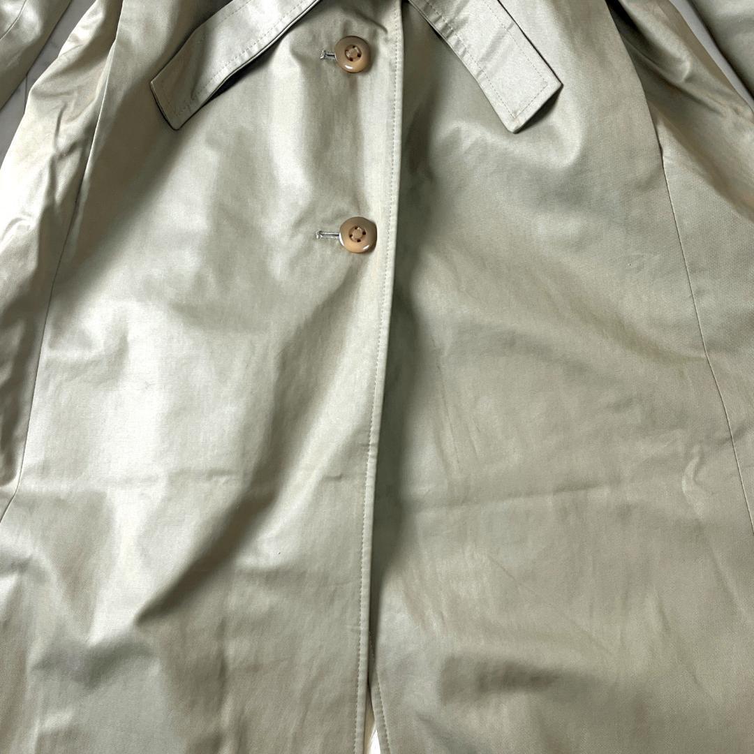 毛皮 ロングコート XL相当 ファーライナー ロングトレンチ ベルト付き