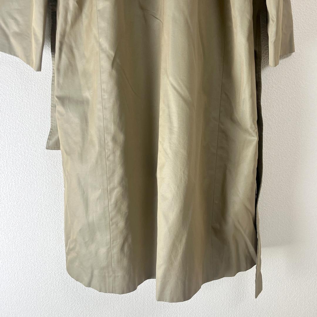 毛皮 ロングコート XL相当 ファーライナー ロングトレンチ ベルト付き