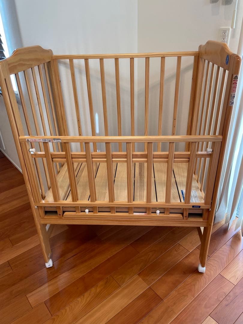 【都内引き取り限定】ベビーベッド•ベビー布団•バウンサー　3点セット