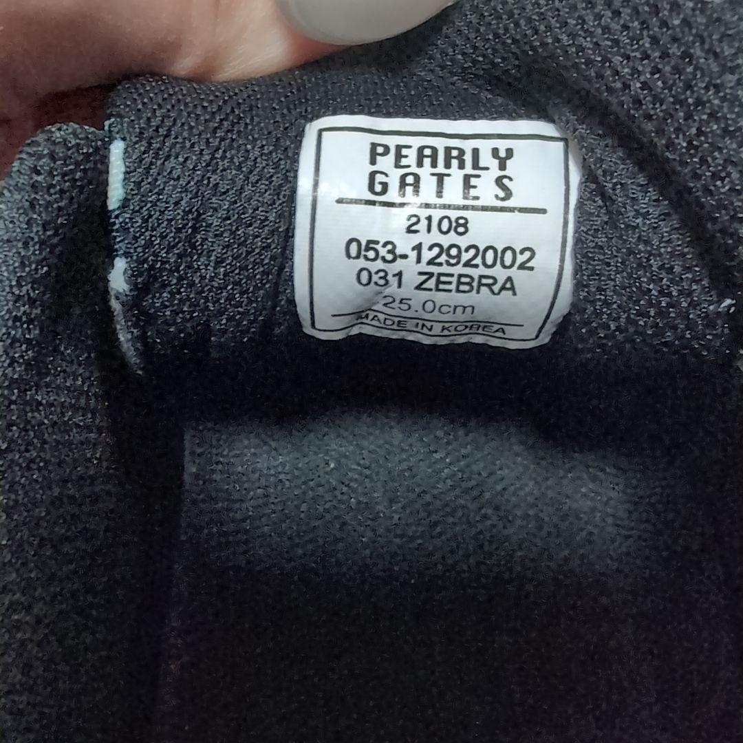 週末最終値下げ【PEARLY GATES 】ゼブラ柄 ゴルフシューズ☆25cm