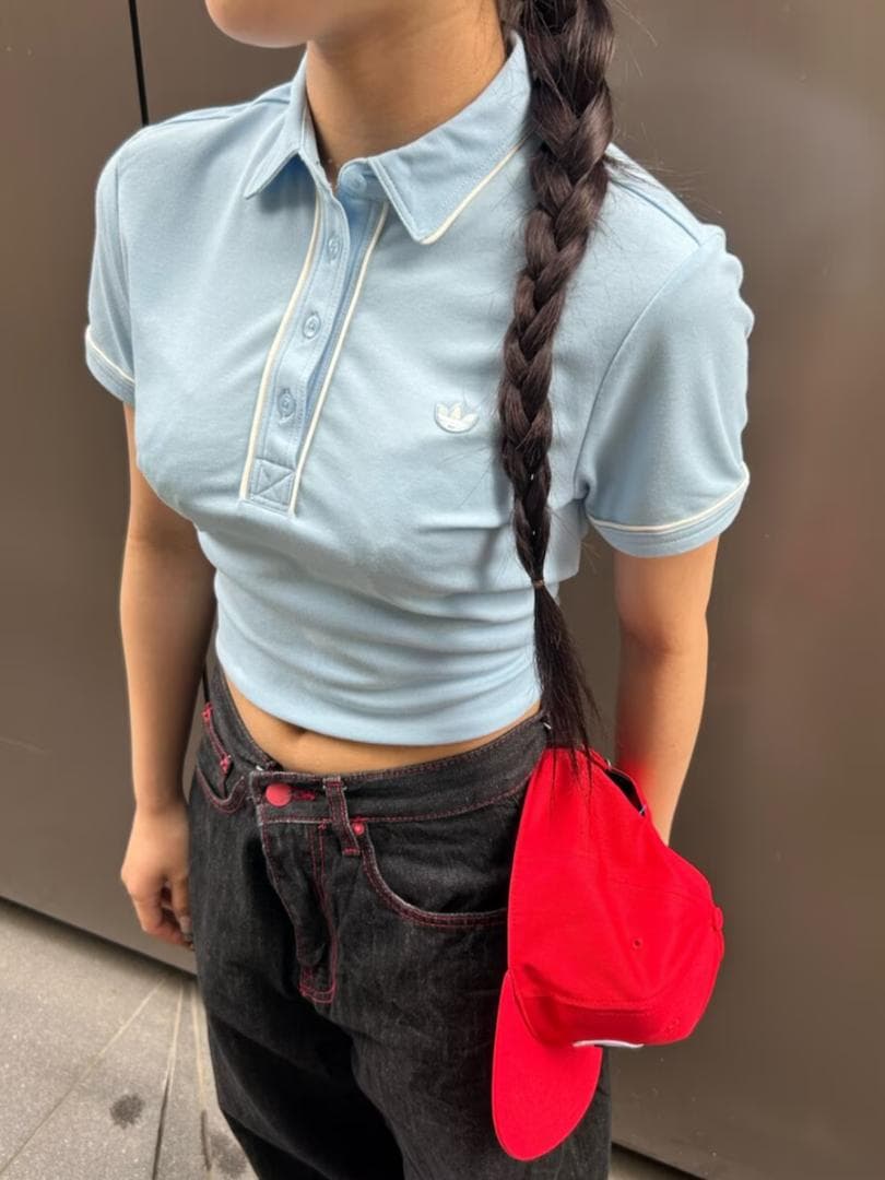 新品タグ付き 2XL アディダス セットアップ ポロシャツ プリーツスカート