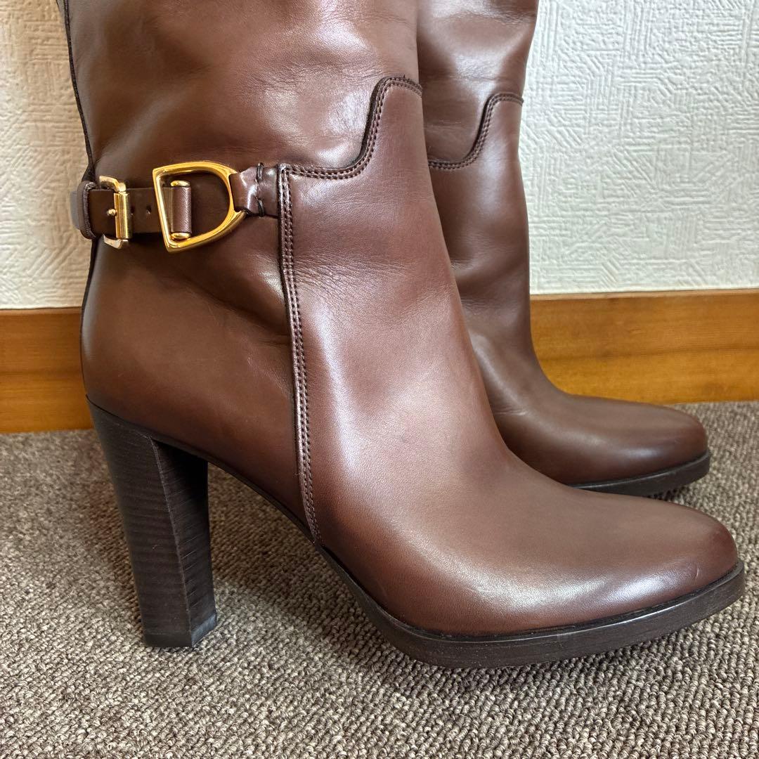 ラルフローレンブラウンバックル付きロングブーツ最終お値下げ♪