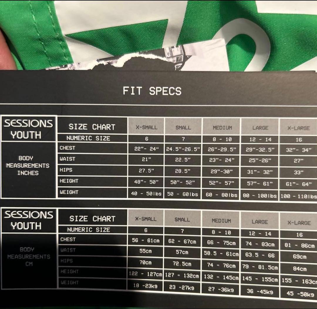 新品 SESSIONS スキー スノーボード ウェアセット