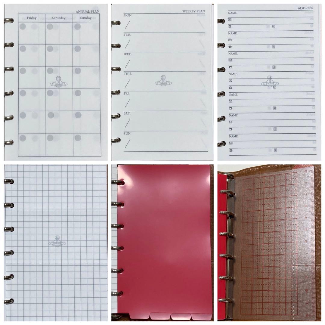 【未使用品】Vivienne Westwood スクイグル　システム手帳