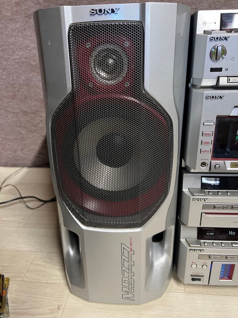 ソニーSTR-MD777システムコンポDHC-MD777 中古動作品リモコン付き