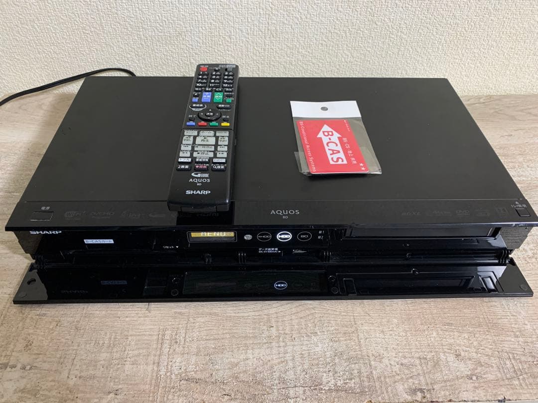 SHARP AQUOS ブルーレイレコーダー 1TB 2チューナー 美品