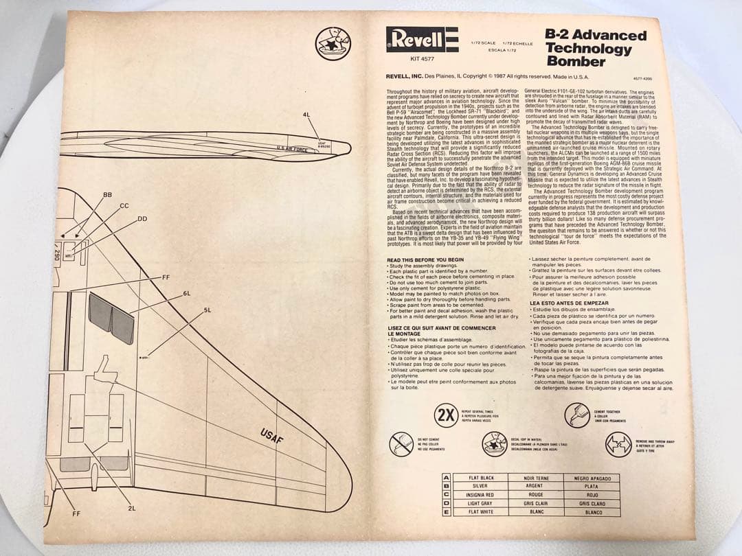 Revell 1/72 Stealth B-2 ステルス 爆撃機 プラモデル