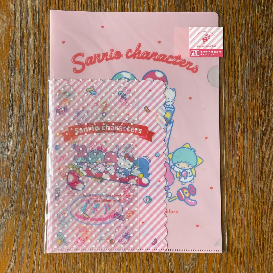 サンリオ キキララ リトルツインスターズ クリアファイル ノート カードケース